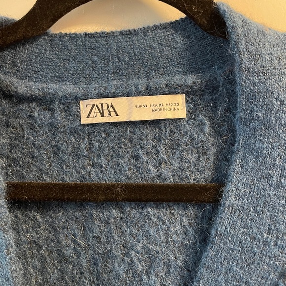 Zara super soft oversized cardigan - Blue Sz XL - Picture 2 of 4